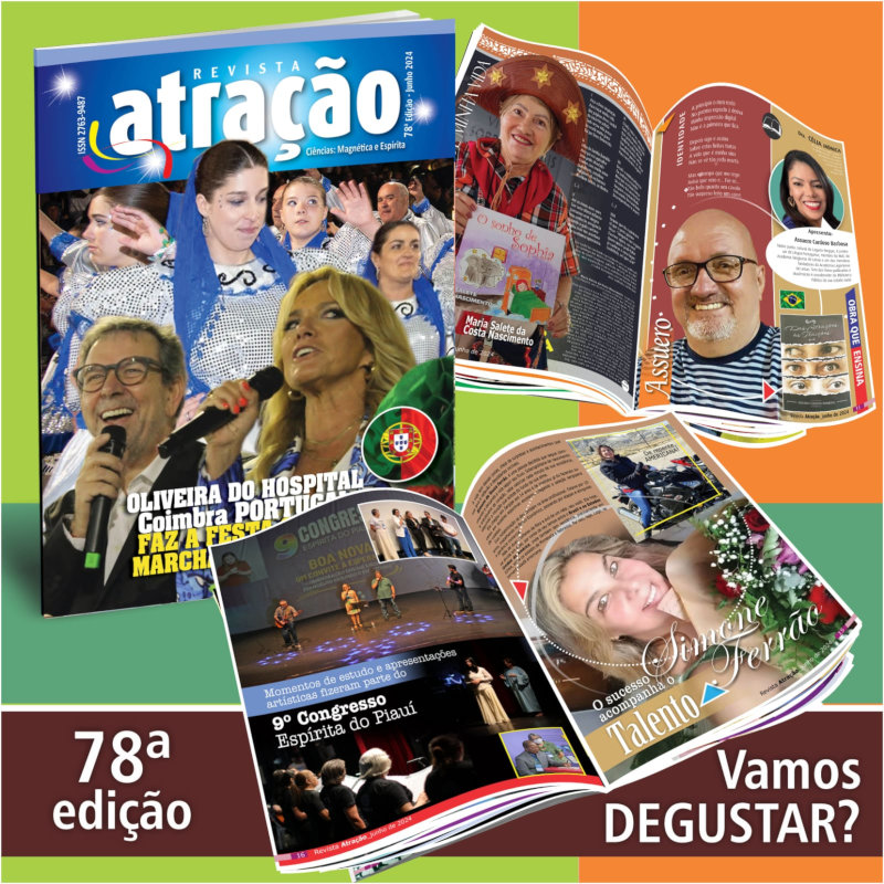 Chegou a 78ª edição da Revista ATRAÇÃO. Vamos degustar!!!!????